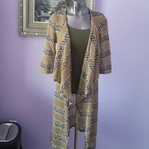 BKE Multi color long sweater, lightweight